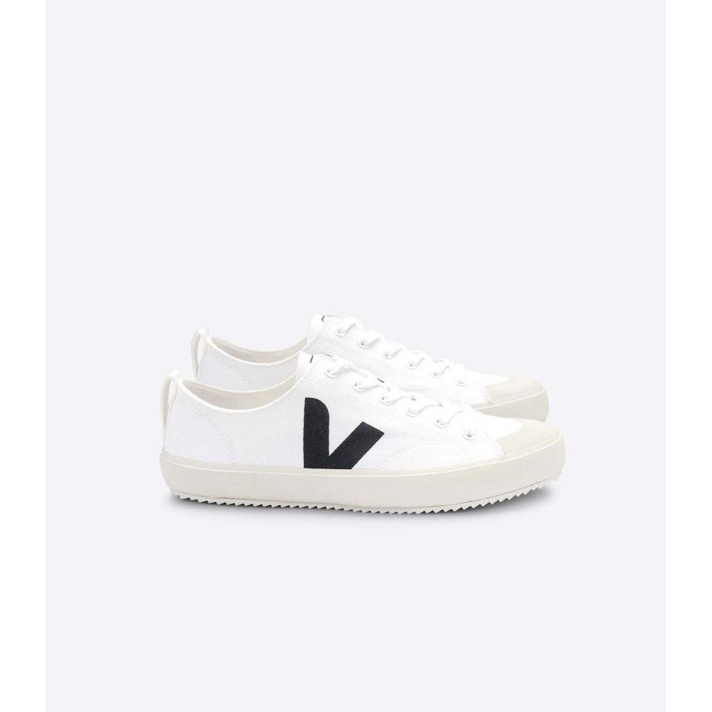 Veja NOVA CANVAS Men\'s Shoes White/Black | CA 248NWY